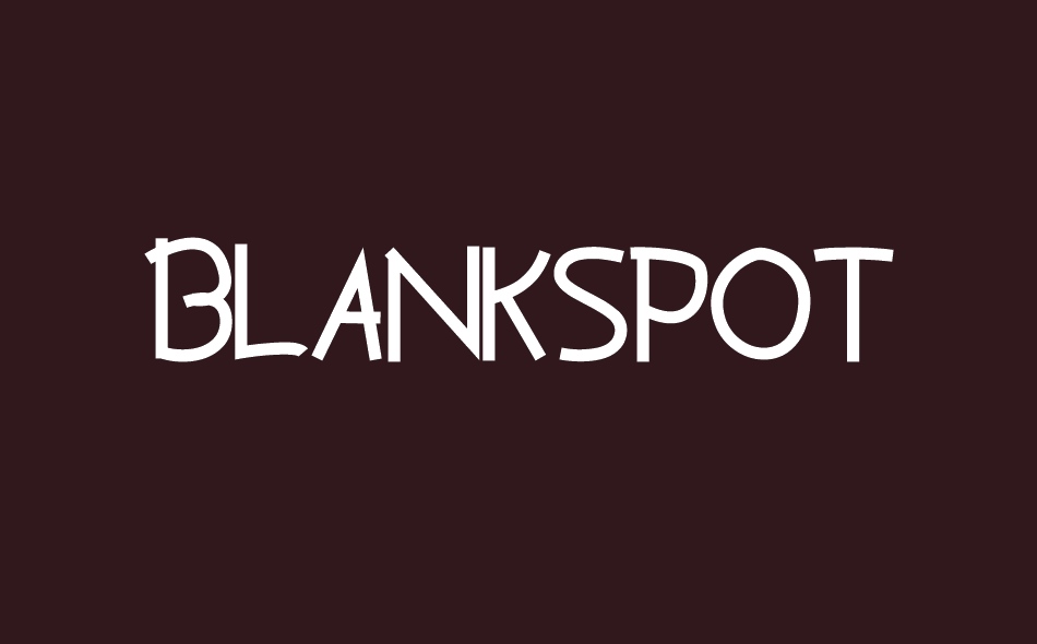 Blankspot font big