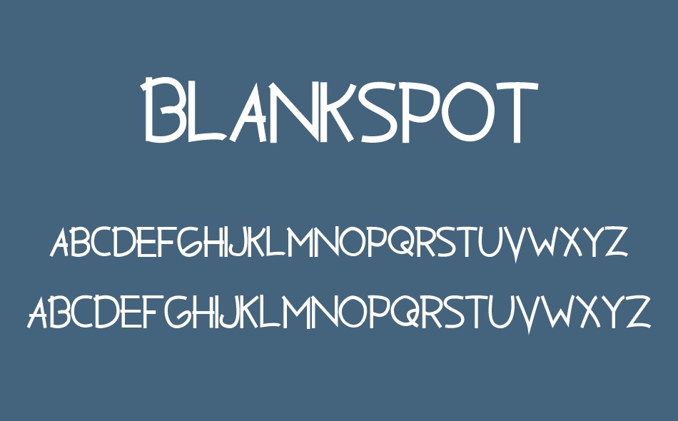 Blankspot font