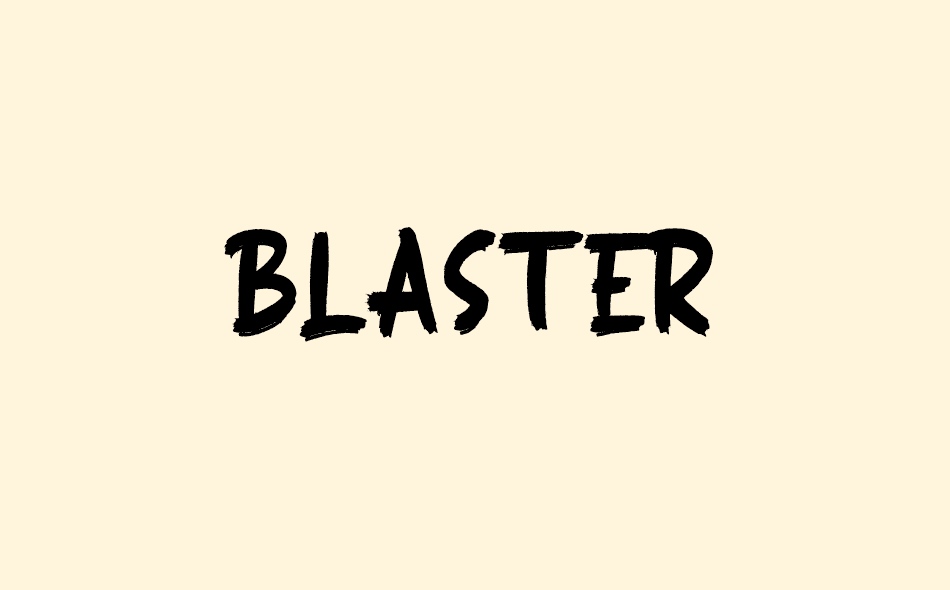 Blaster font big