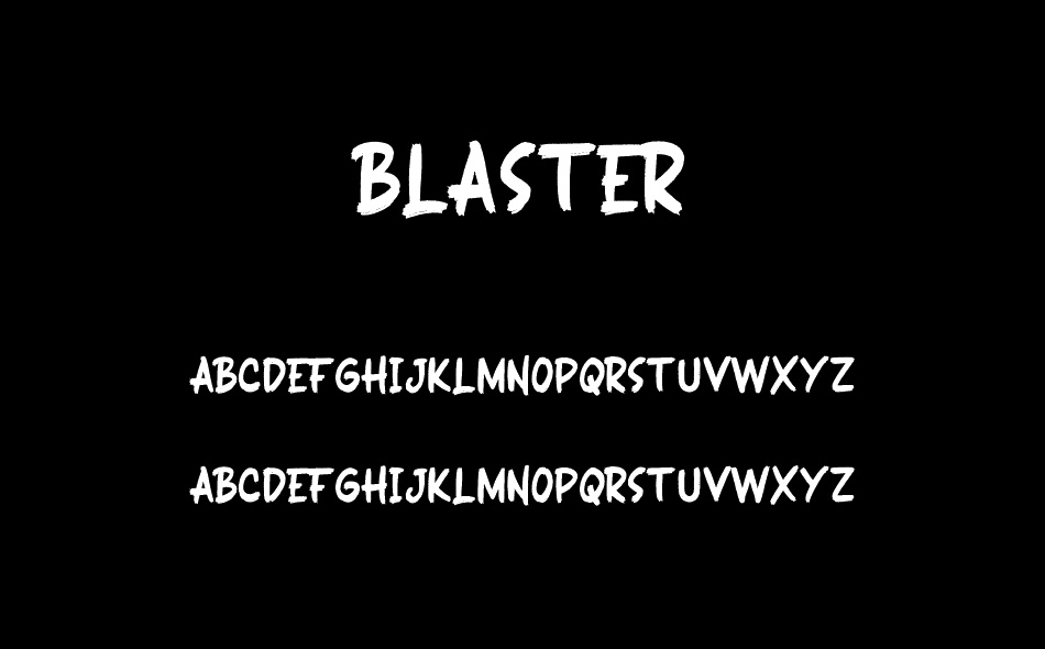 Blaster font