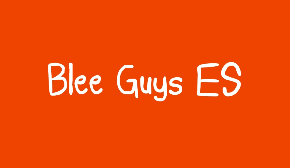 Blee Guys ES font big