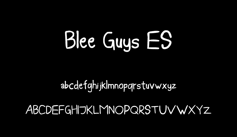 Blee Guys ES font