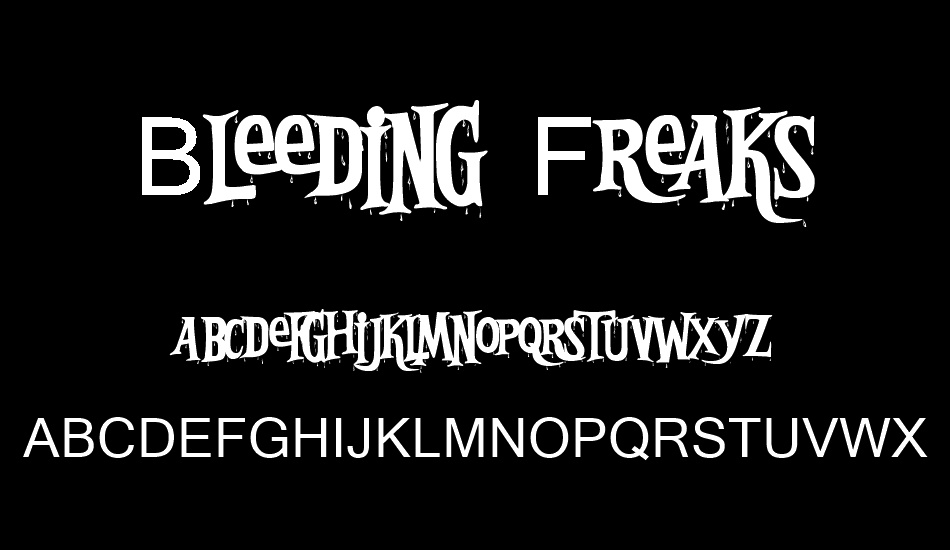 Bleeding Freaks font