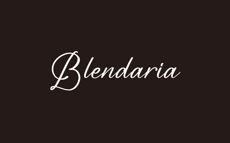 Blendaria font big