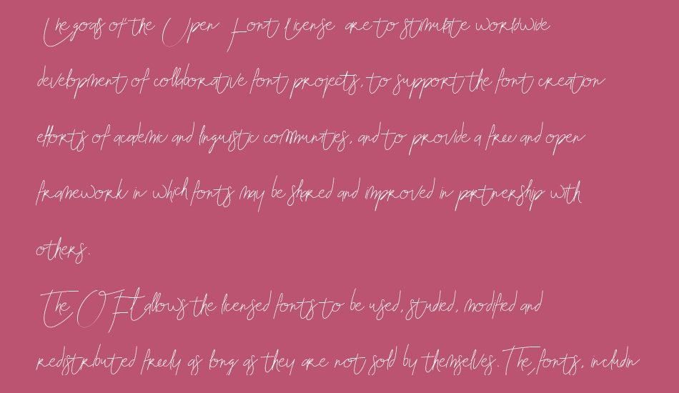 Blenheim Signature font 1