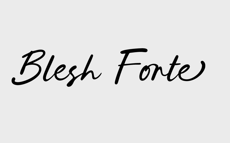 Blesh Forte font big