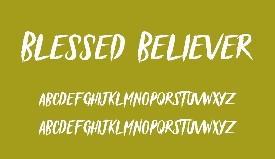 Blessed Believer font