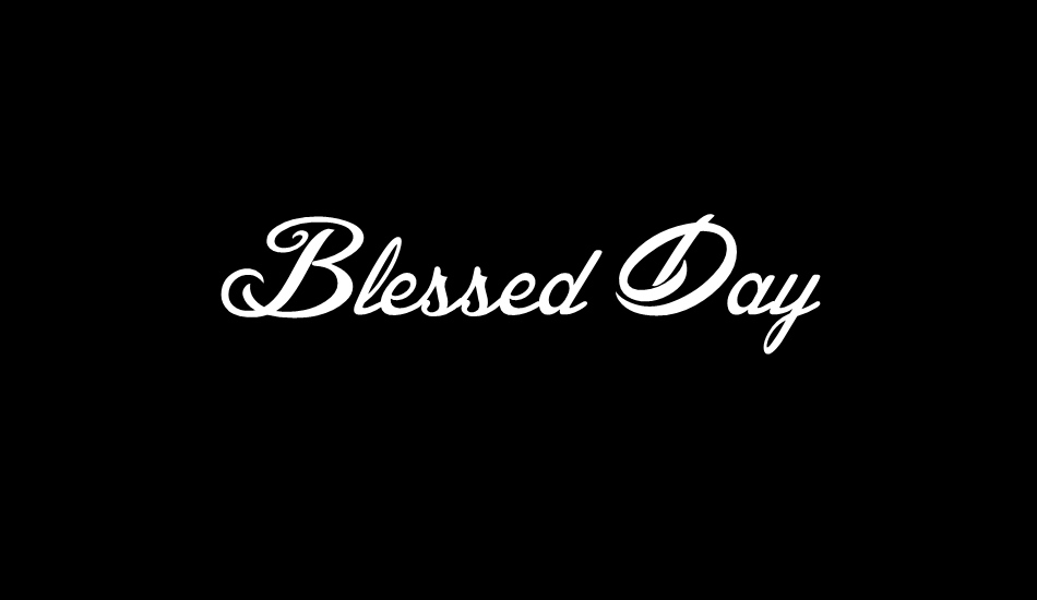 Blessed Day font big