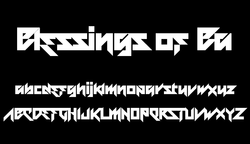 Blessings of Babylon font