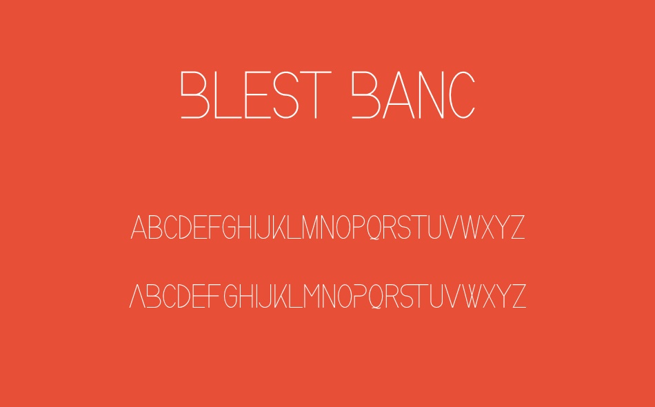 Blest Banc font