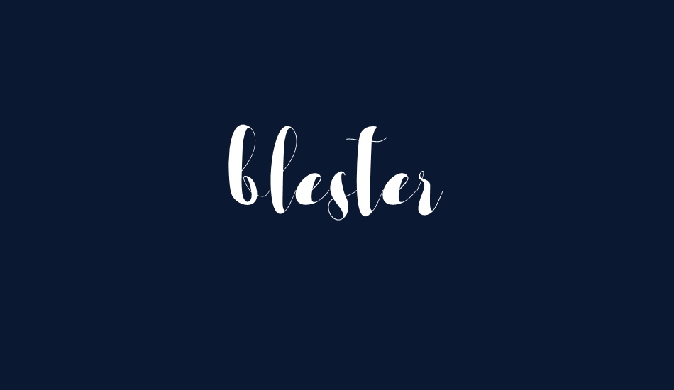 blester font big