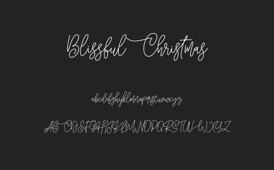 Blissful Christmas font