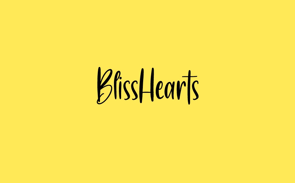 BlissHearts font big