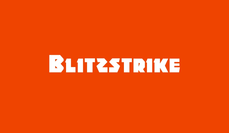 Blitzstrike font big