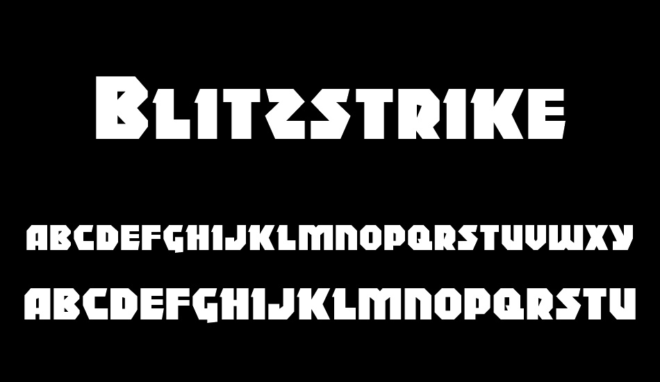 Blitzstrike font