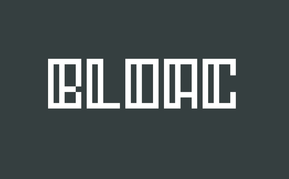 Bloac font big