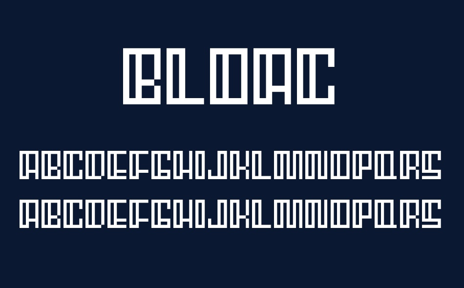 Bloac font