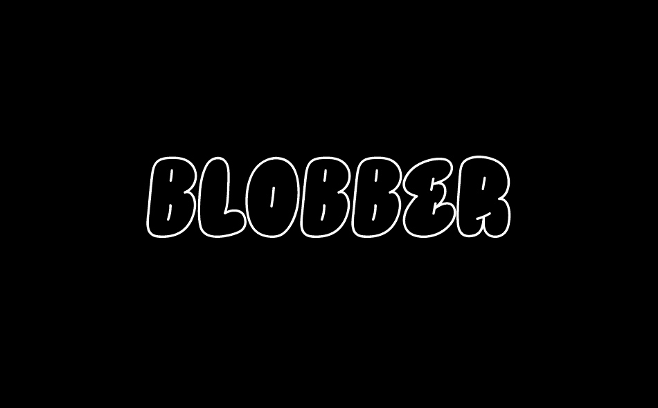 Blobber font big