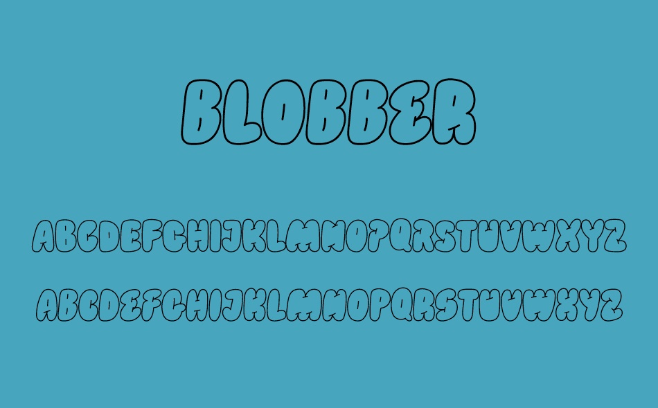 Blobber font