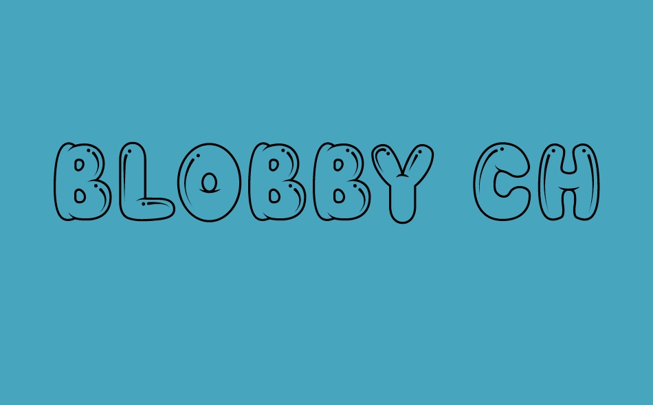 Blobby Chug font big