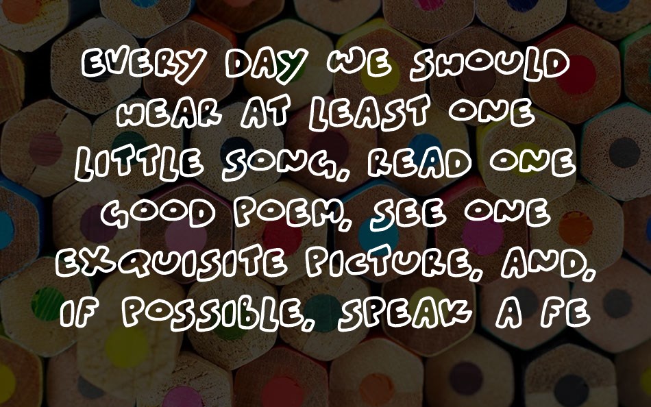 Blobtastics font text
