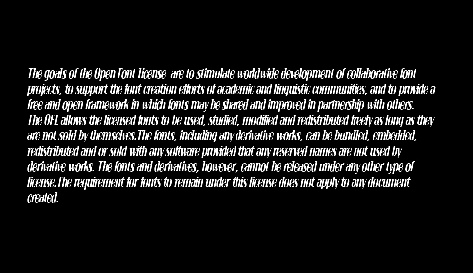 Bloc Kursiv font 1