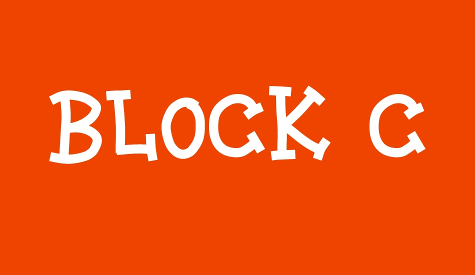 BLOCK CARTOON font big