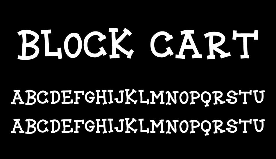 BLOCK CARTOON font