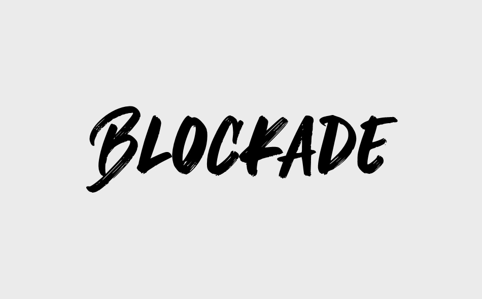 Blockade font big