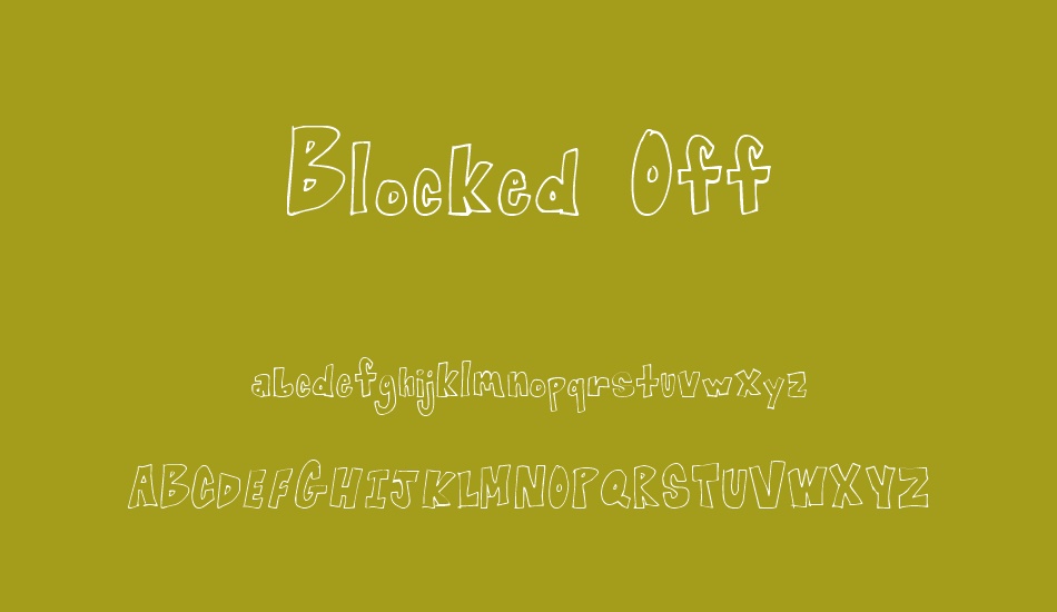 Blocked Off font