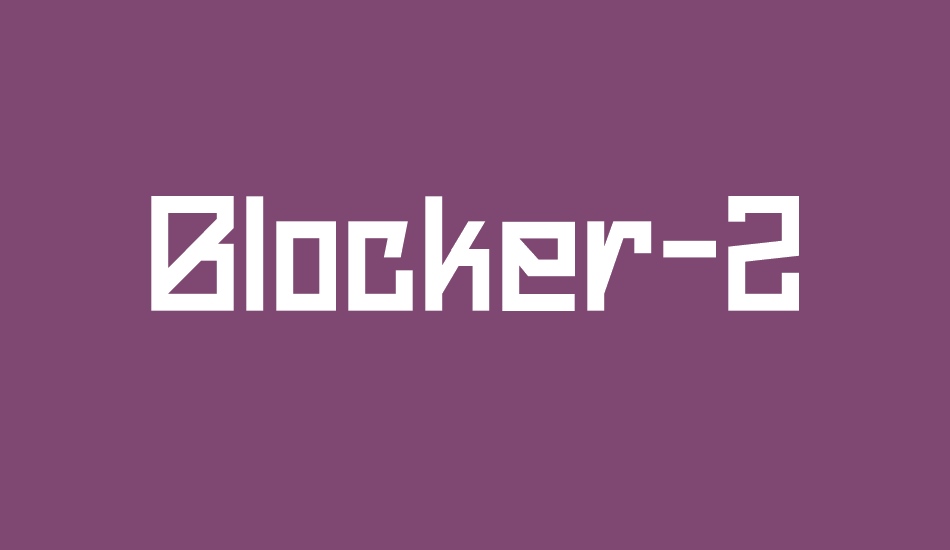 Blocker-2 font big