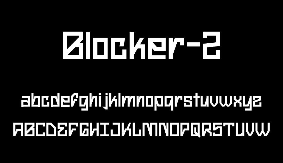 Blocker-2 font