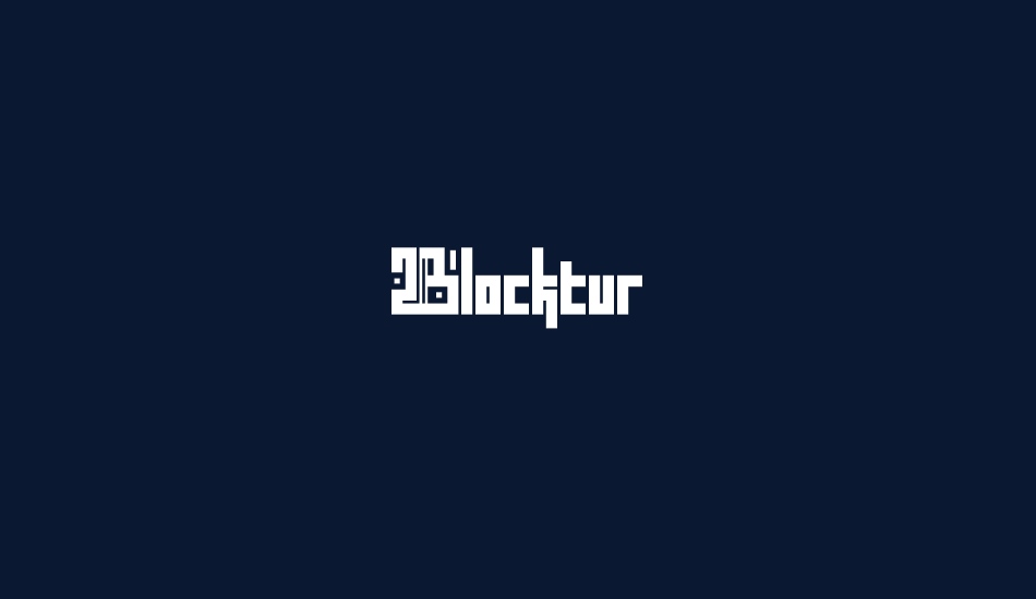 Blocktur font big