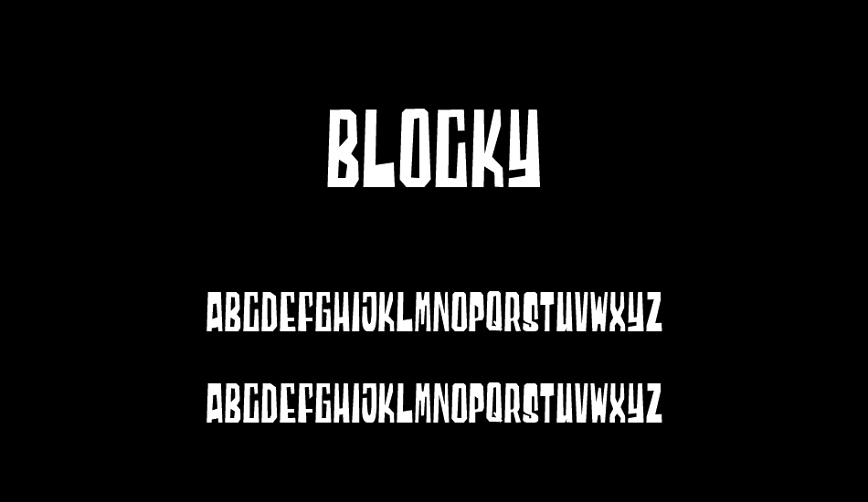 Blocky font