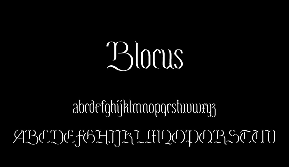 Blocus font