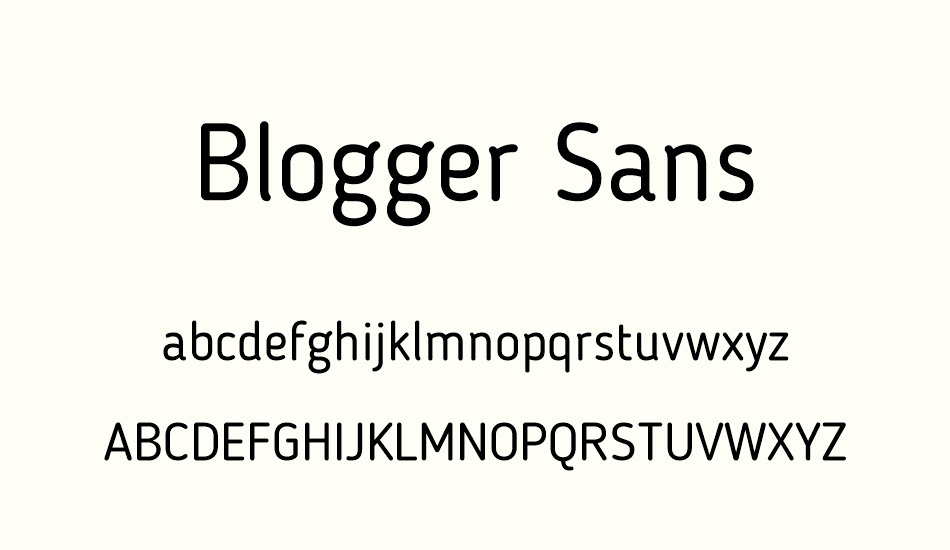 Blogger Sans font