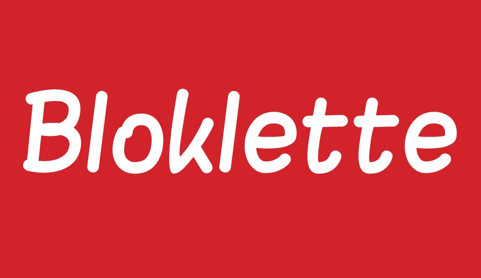 Blokletters Viltstift font big