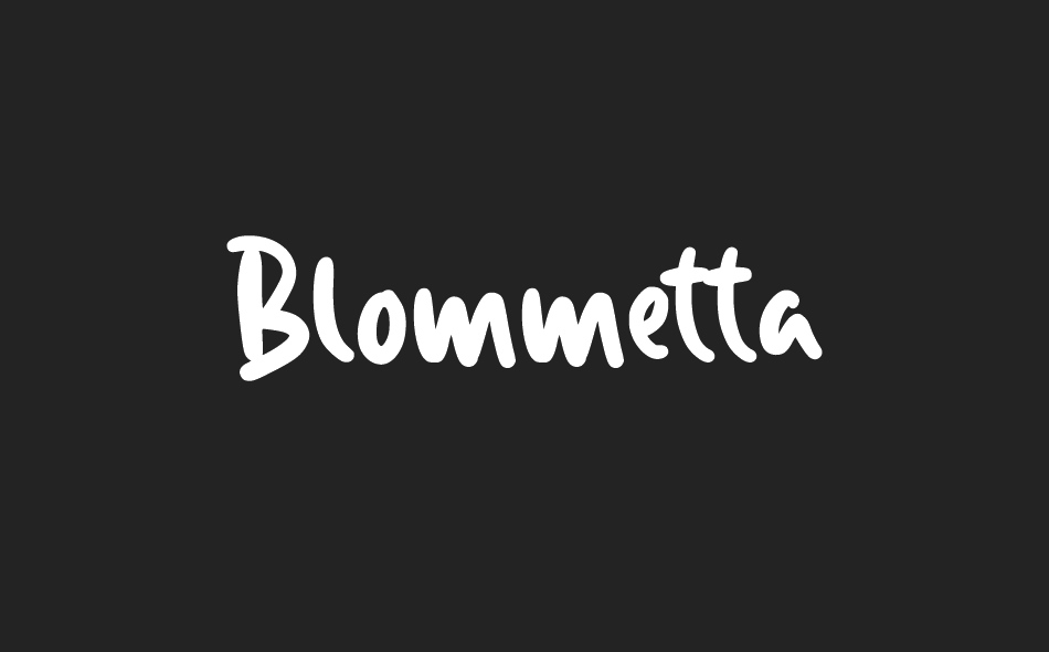 Blommetta font big