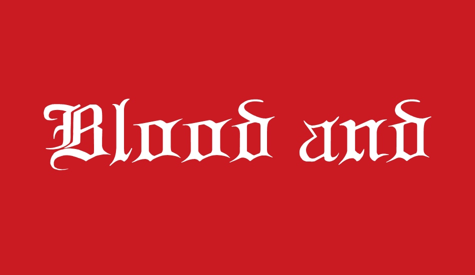 Blood and Blade font big