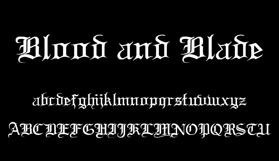 Blood and Blade font