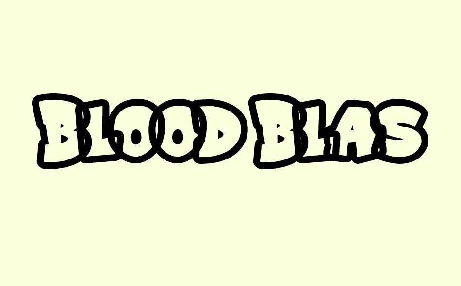 Blood Blaster font big