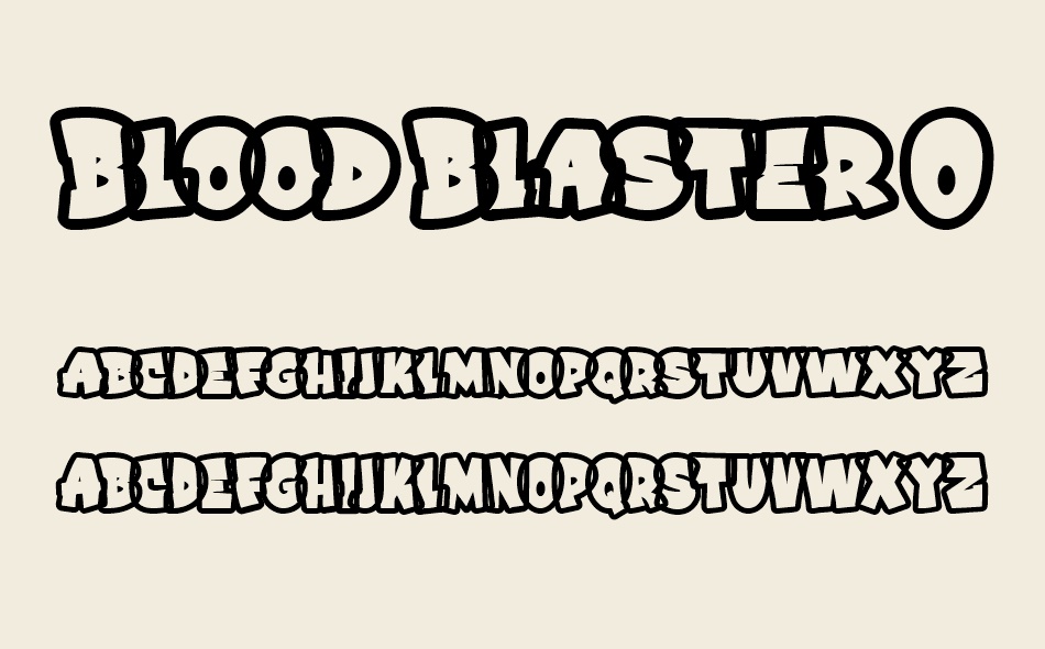 Blood Blaster font