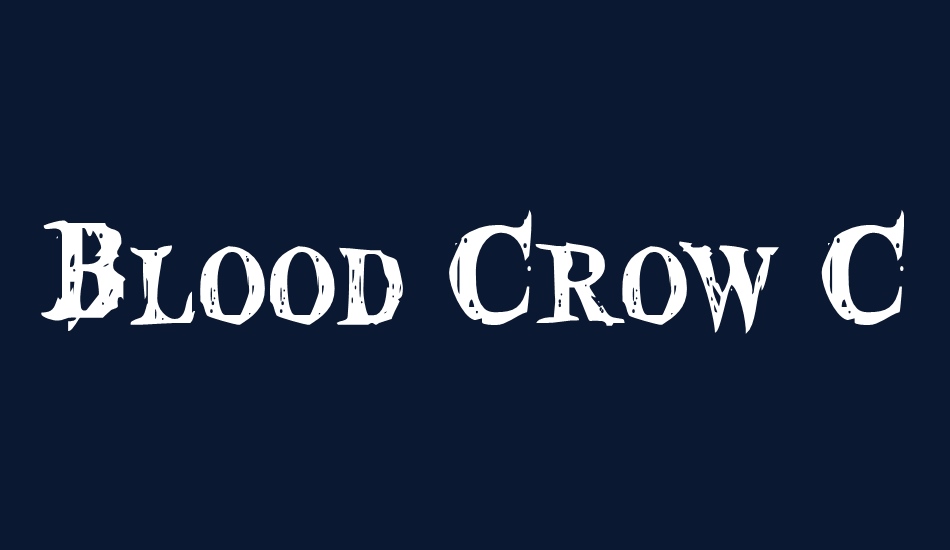 Blood Crow Condensed font big