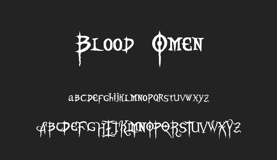 Blood Omen font
