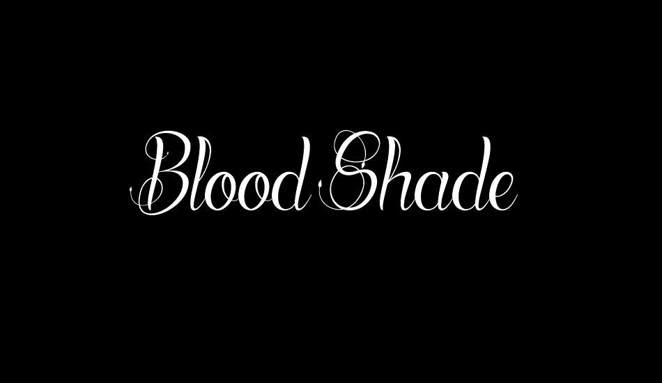 Blood Shade font big