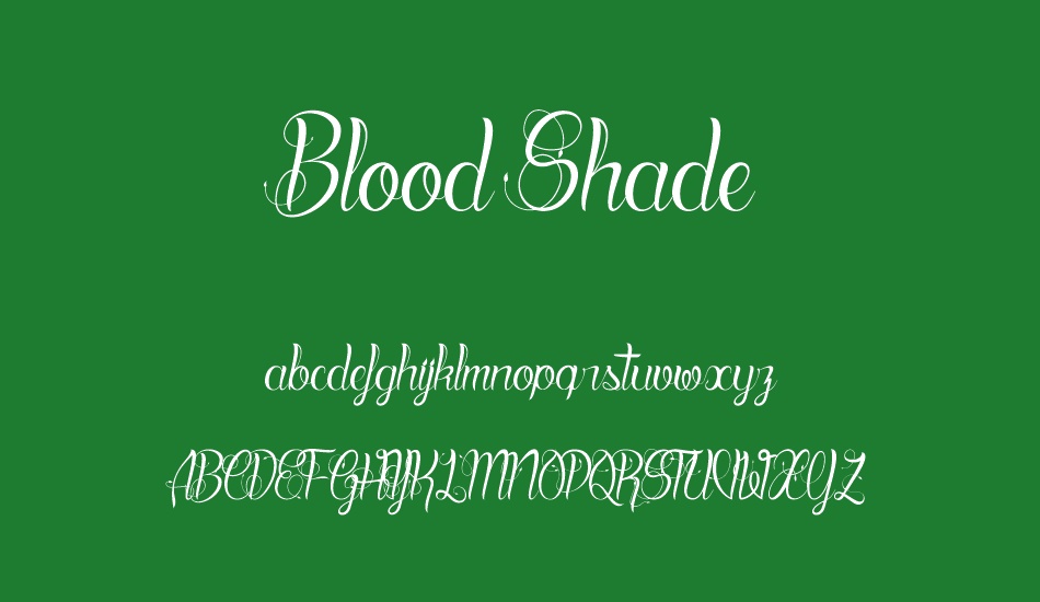 Blood Shade font