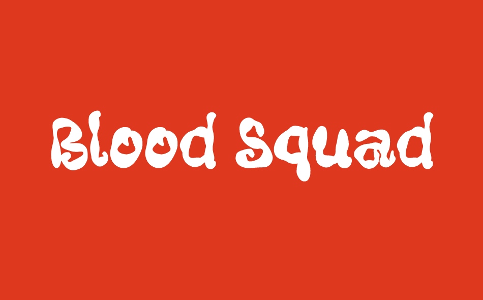 Blood Squad font big