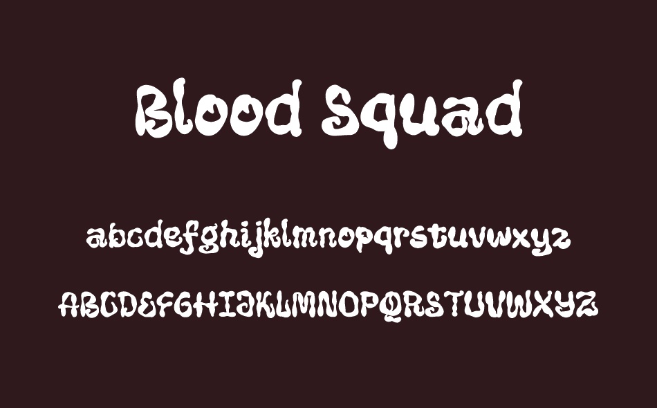 Blood Squad font
