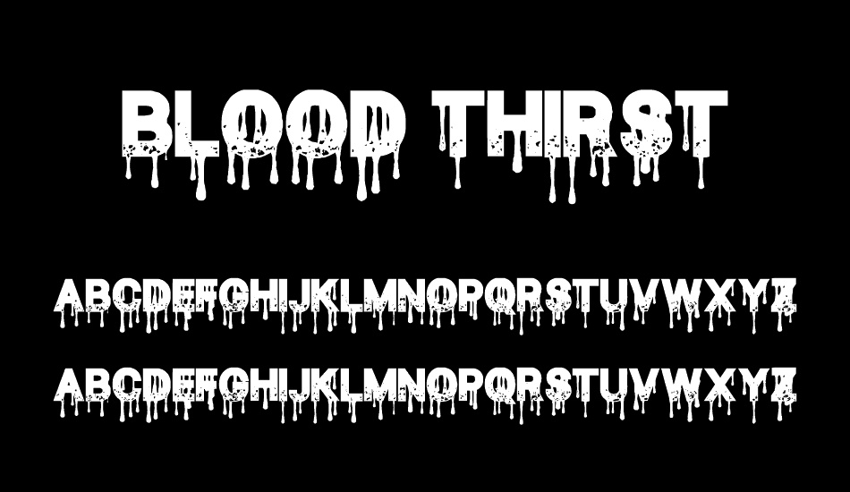 Blood Thirst font