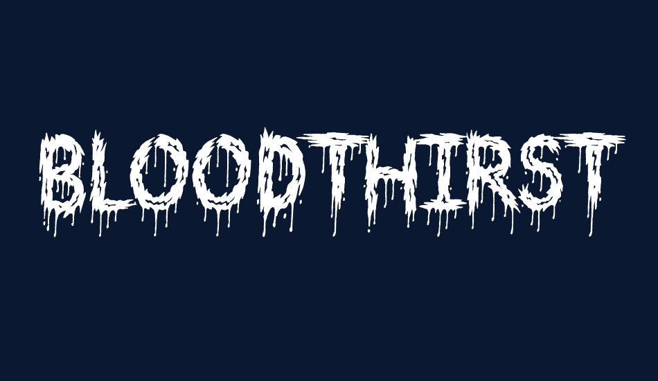 Bloodthirsty font big